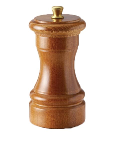 Classic Collection - 10-cm Pepper Mill Traditional Dark Italian Beech Wood